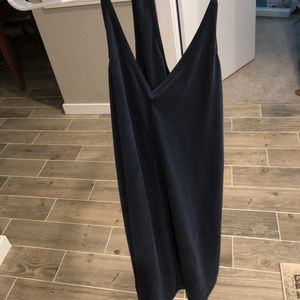 navy blue shift dress